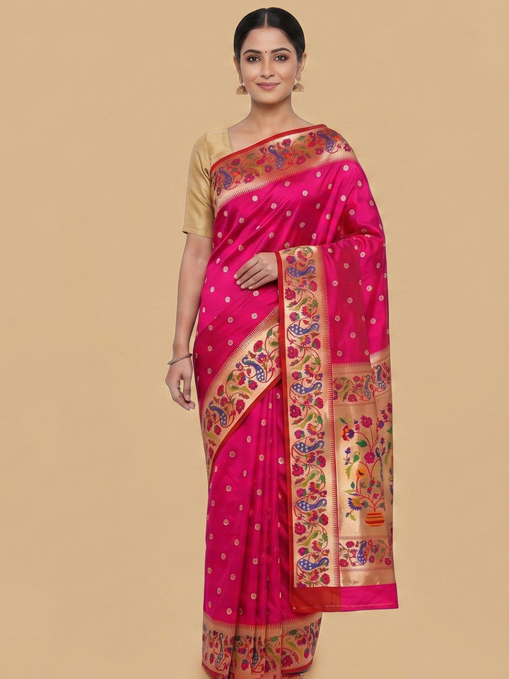 Rani Woven Design Art Silk Saree