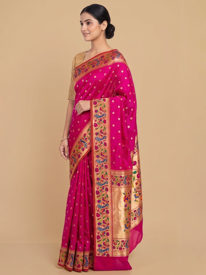 Rani Woven Design Art Silk Saree