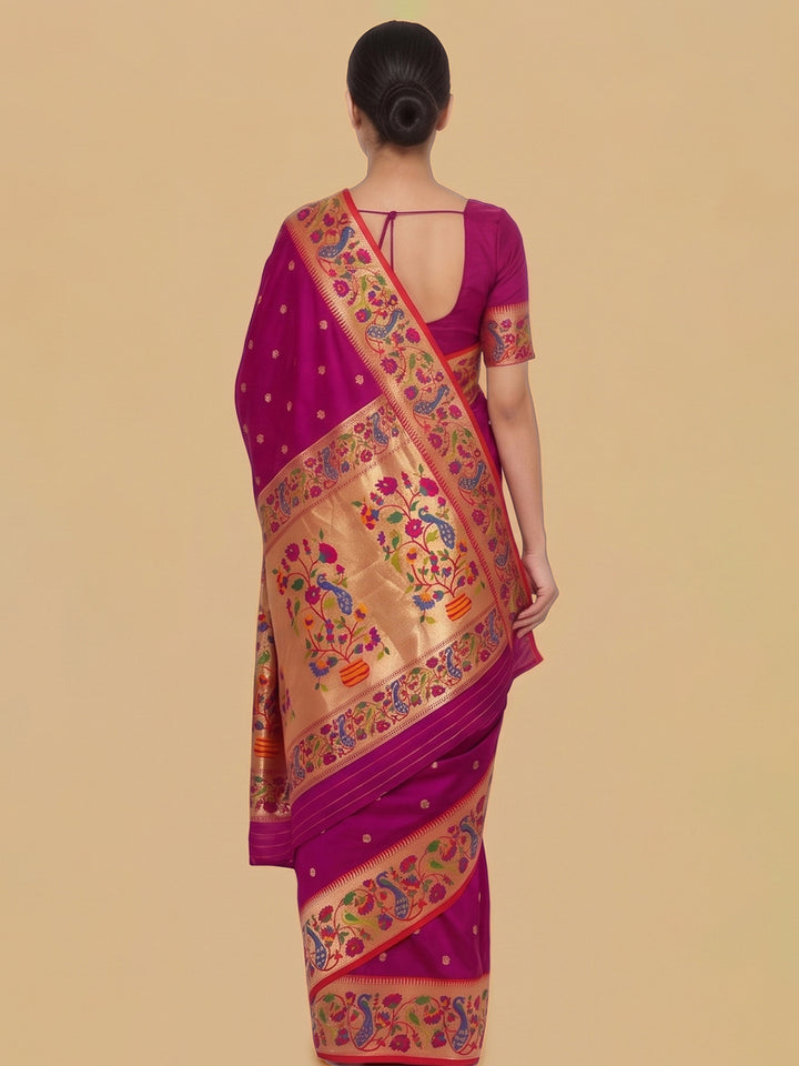 Rani Woven Design Art Silk Saree
