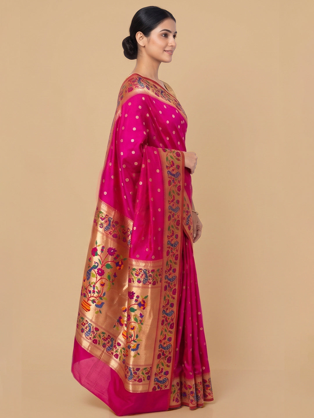 Rani Woven Design Art Silk Saree