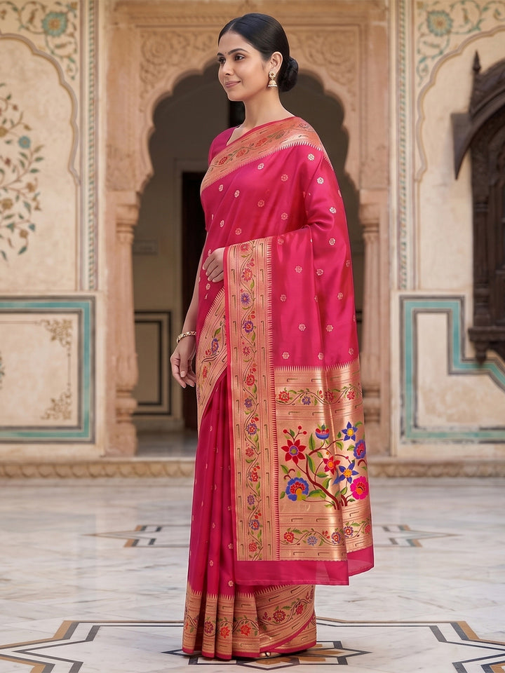 Rani Woven Design Art Silk Saree