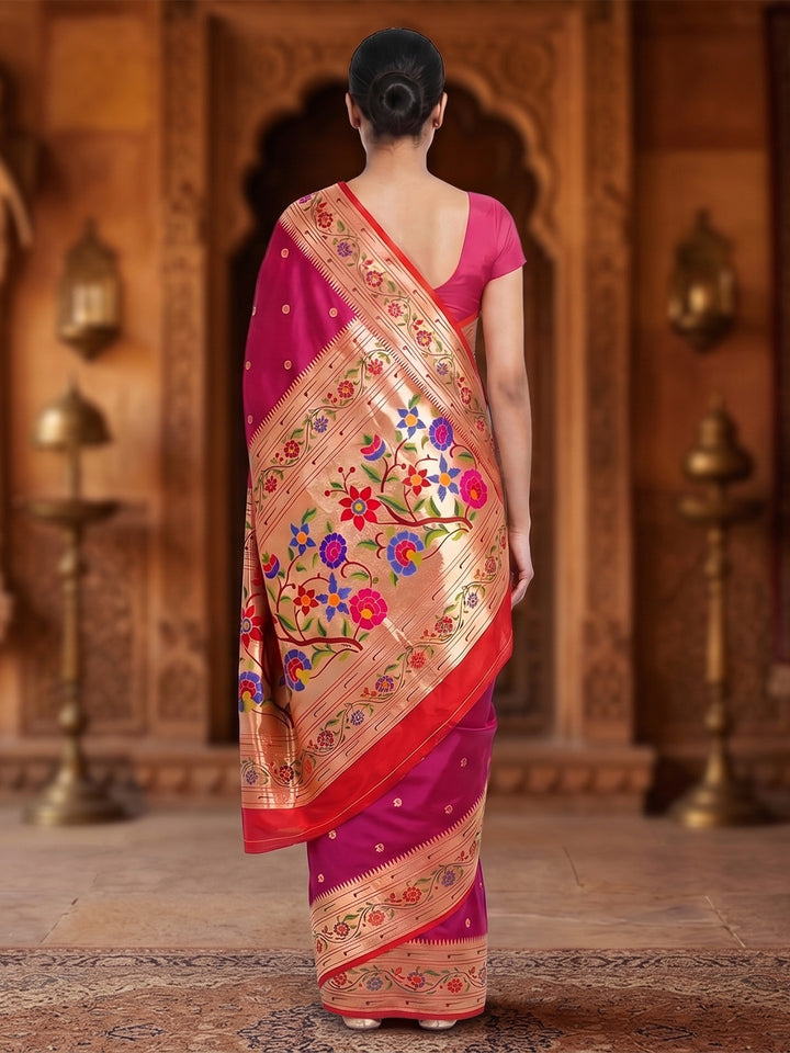 Rani Woven Design Art Silk Saree