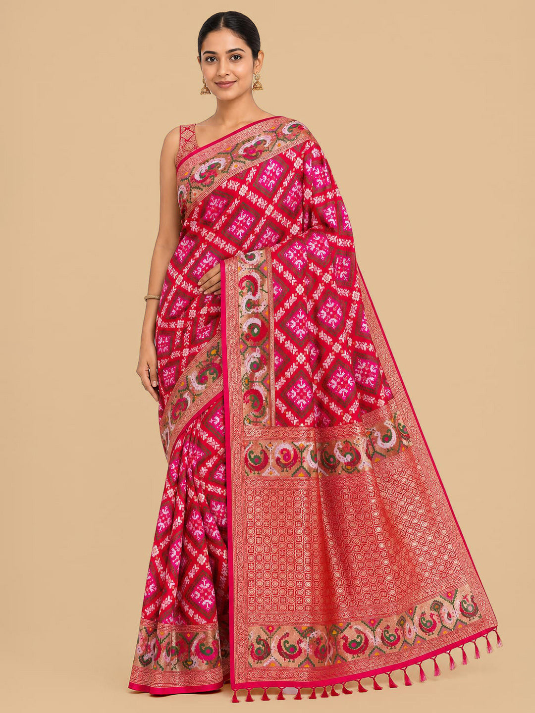 Rani Woven Design Art Silk Saree