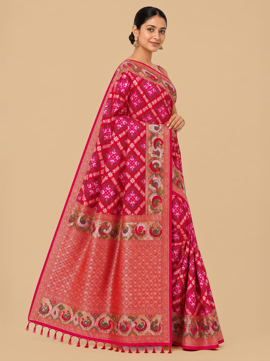 Rani Woven Design Art Silk Saree