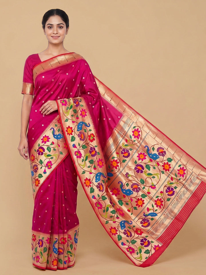 Rani Woven Design Art Silk Saree