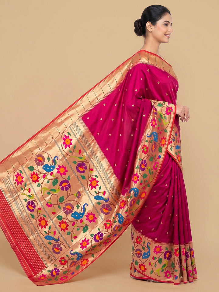 Rani Woven Design Art Silk Saree
