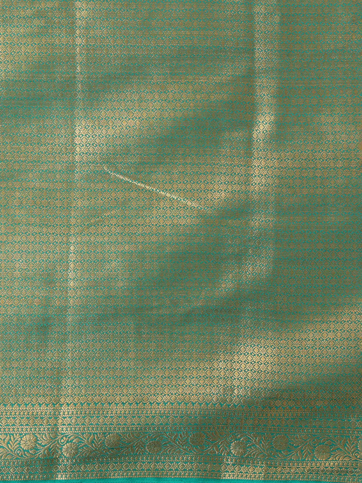 Off White Dark Blue Woven Design Balaton Saree
