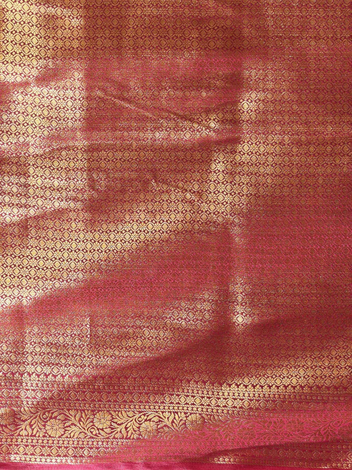 Off White Maroon Woven Design Balaton Saree