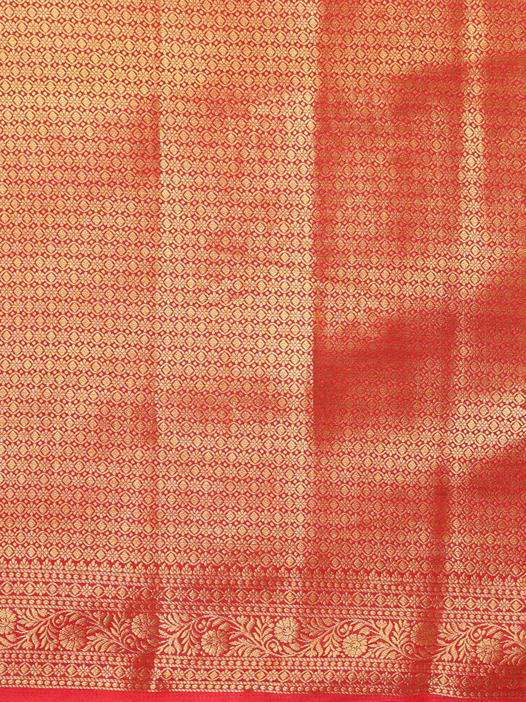 Off White Red Woven Design Balaton Saree