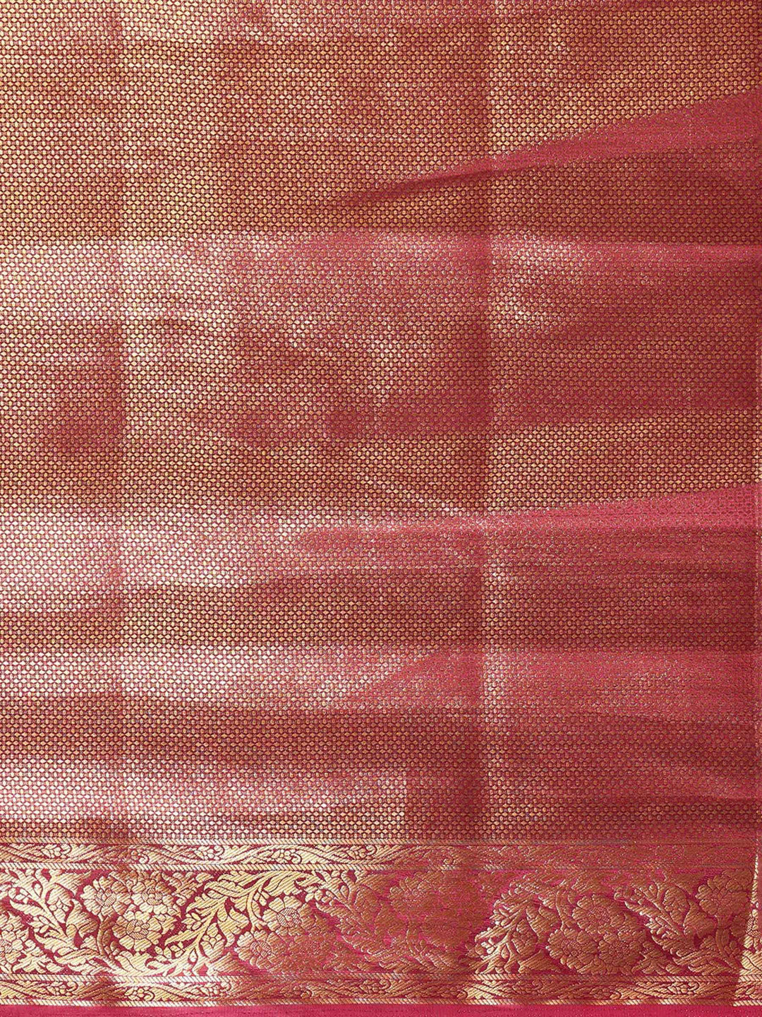 Off White Maroon Woven Design Balaton Saree