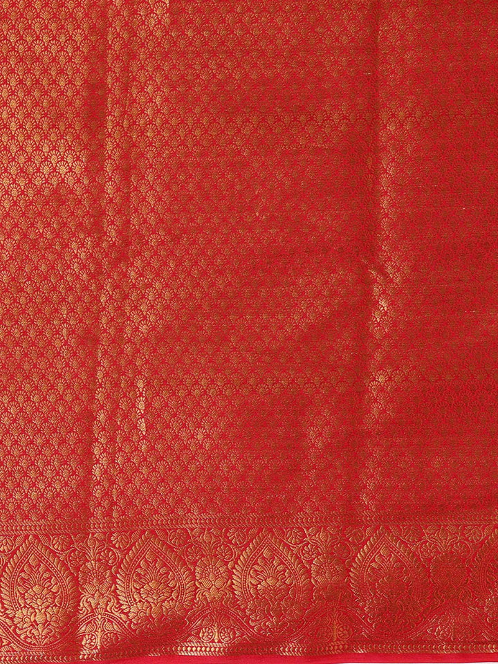 Off White Maroon Woven Design Balaton Saree