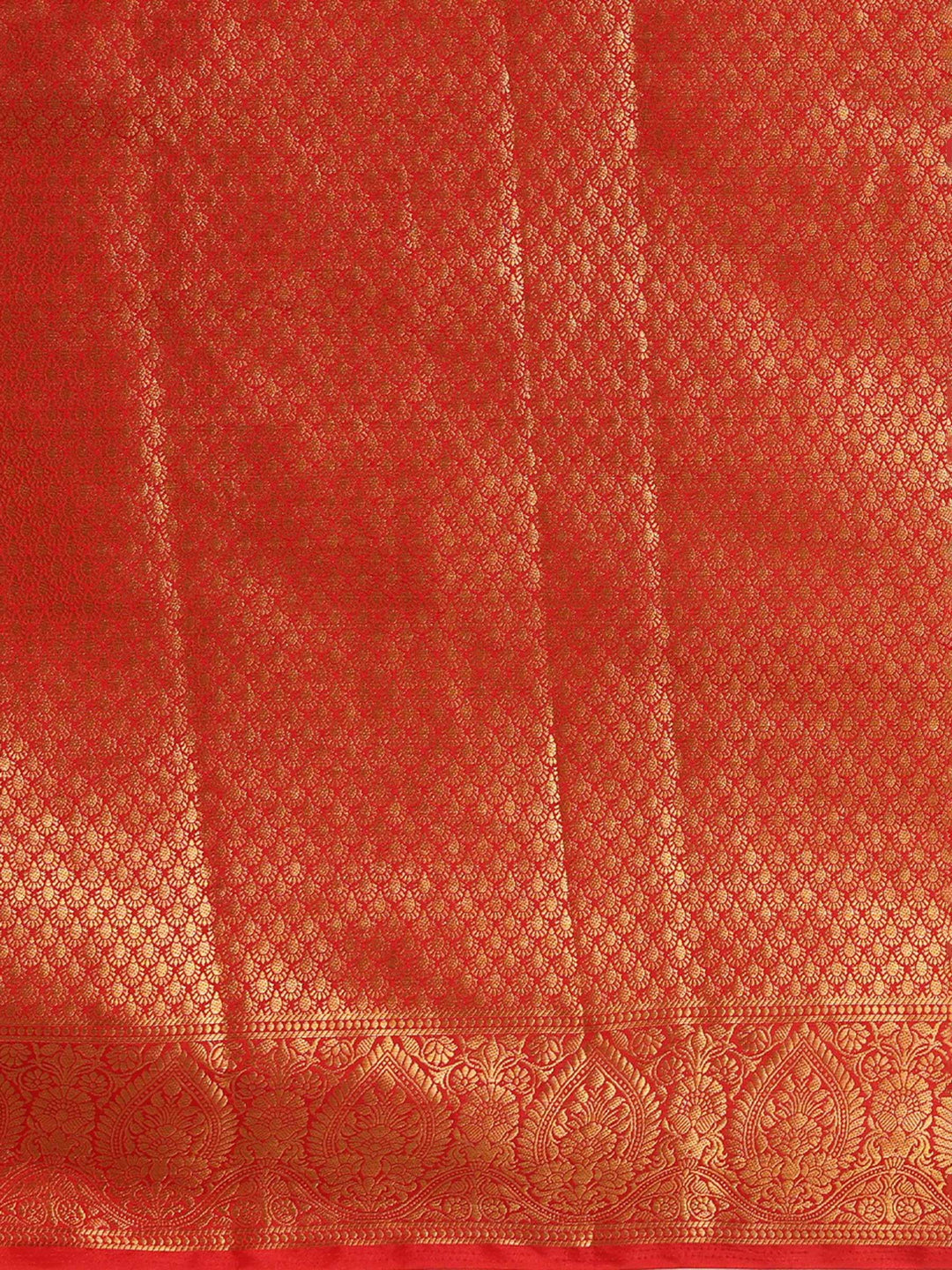 Off White Red Woven Design Balaton Saree