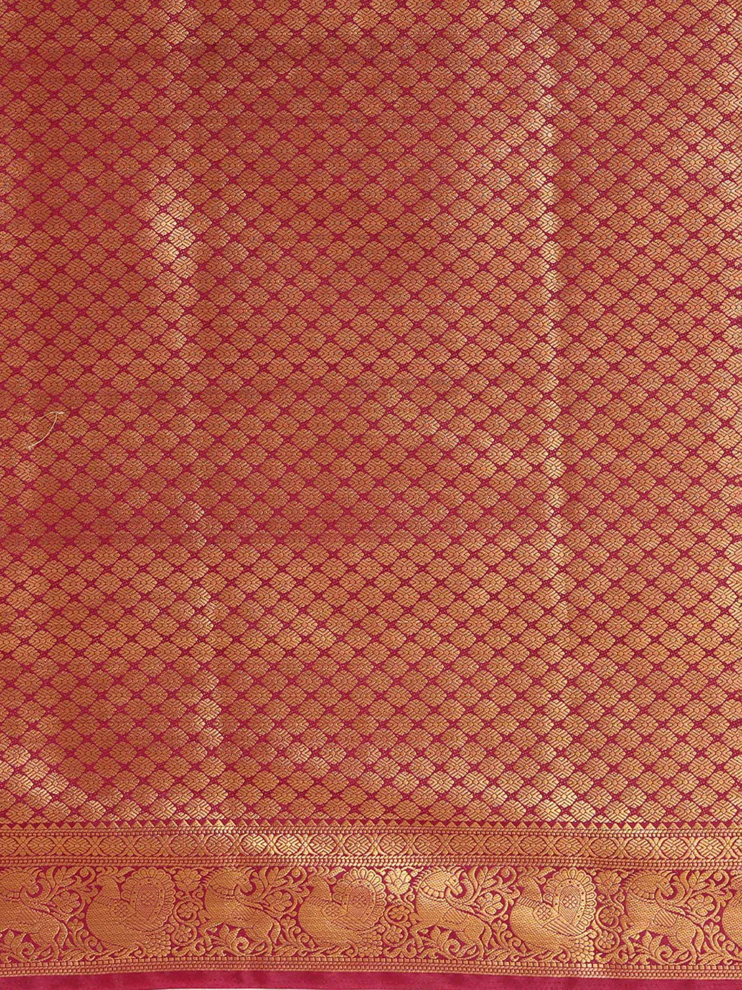 Off White Maroon Woven Design Balaton Saree