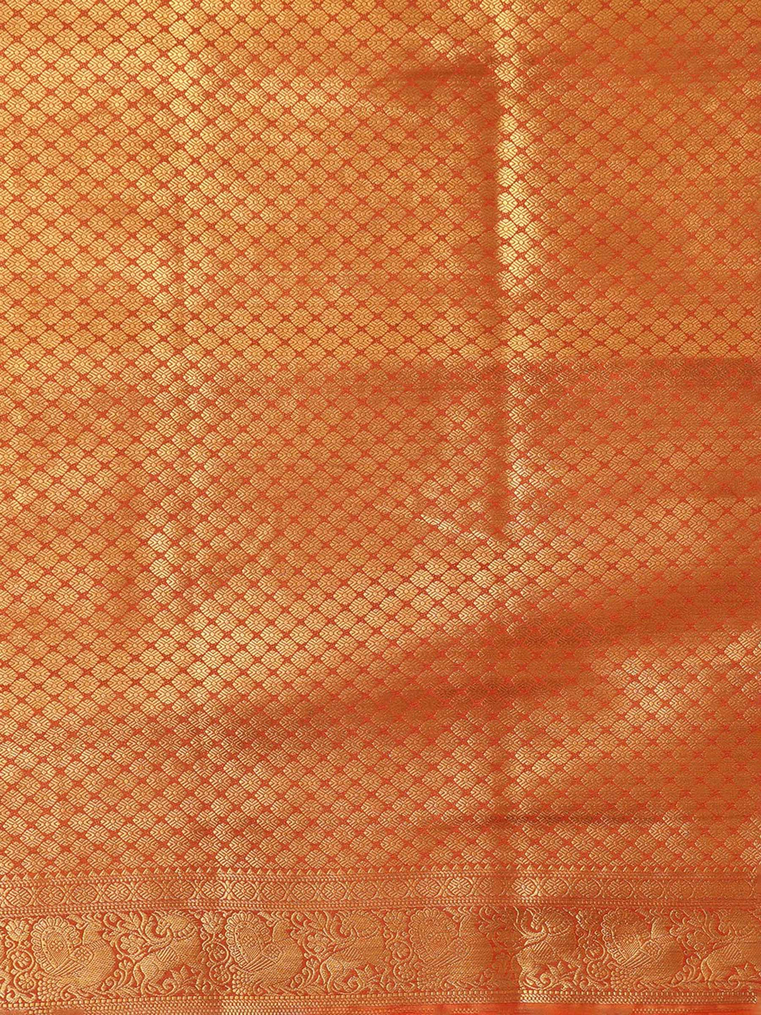 Off White Mustard Woven Design Balaton Saree