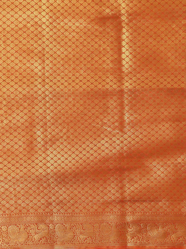 Off White Mustard Woven Design Balaton Saree