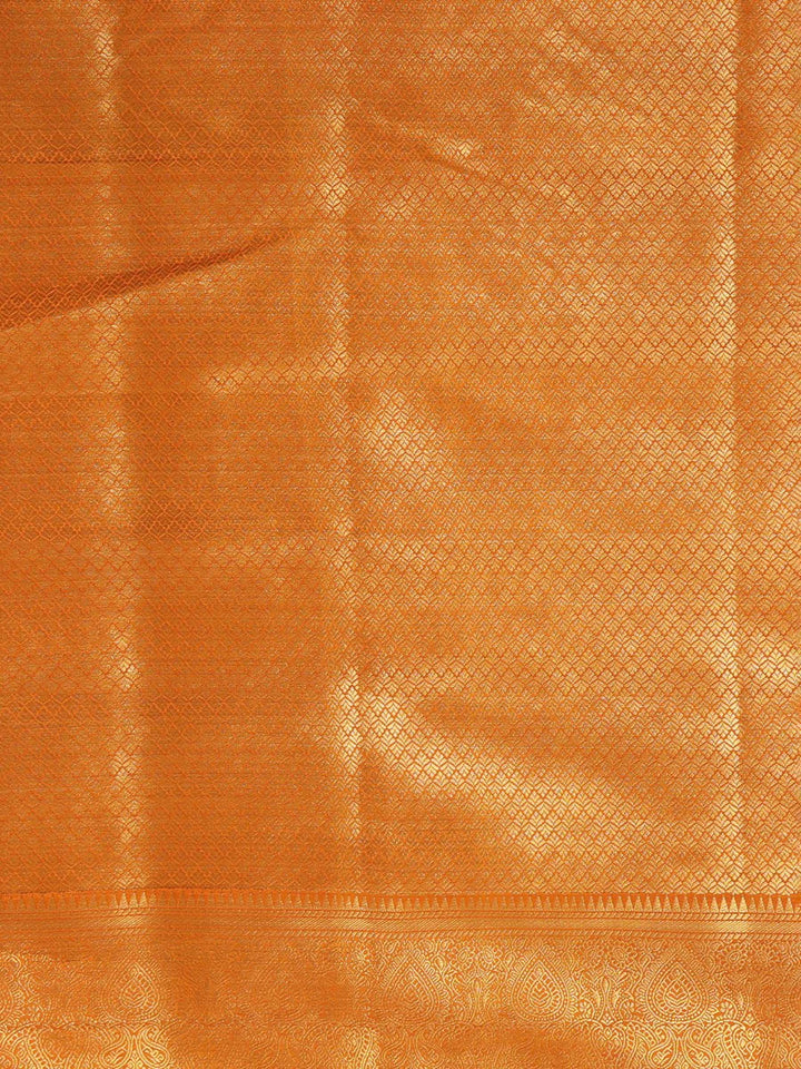 Off White Mustard Woven Design Balaton Saree