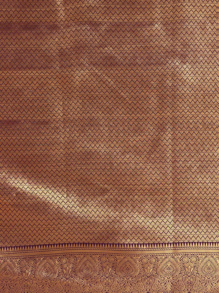 Off White Navy Woven Design Balaton Saree