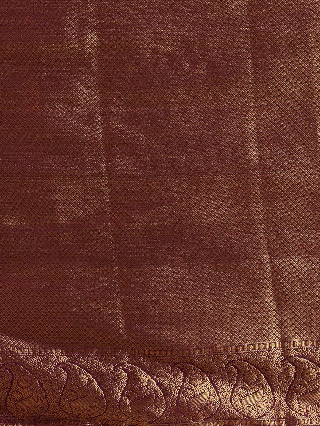 Off White Purple Woven Design Balaton Saree