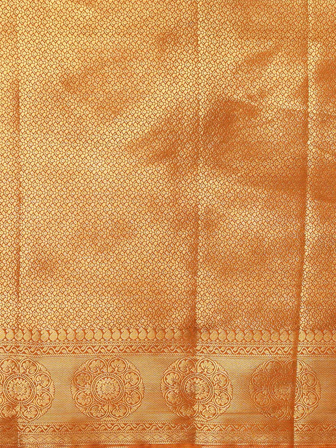 Off White Mustard Woven Design Balaton Saree