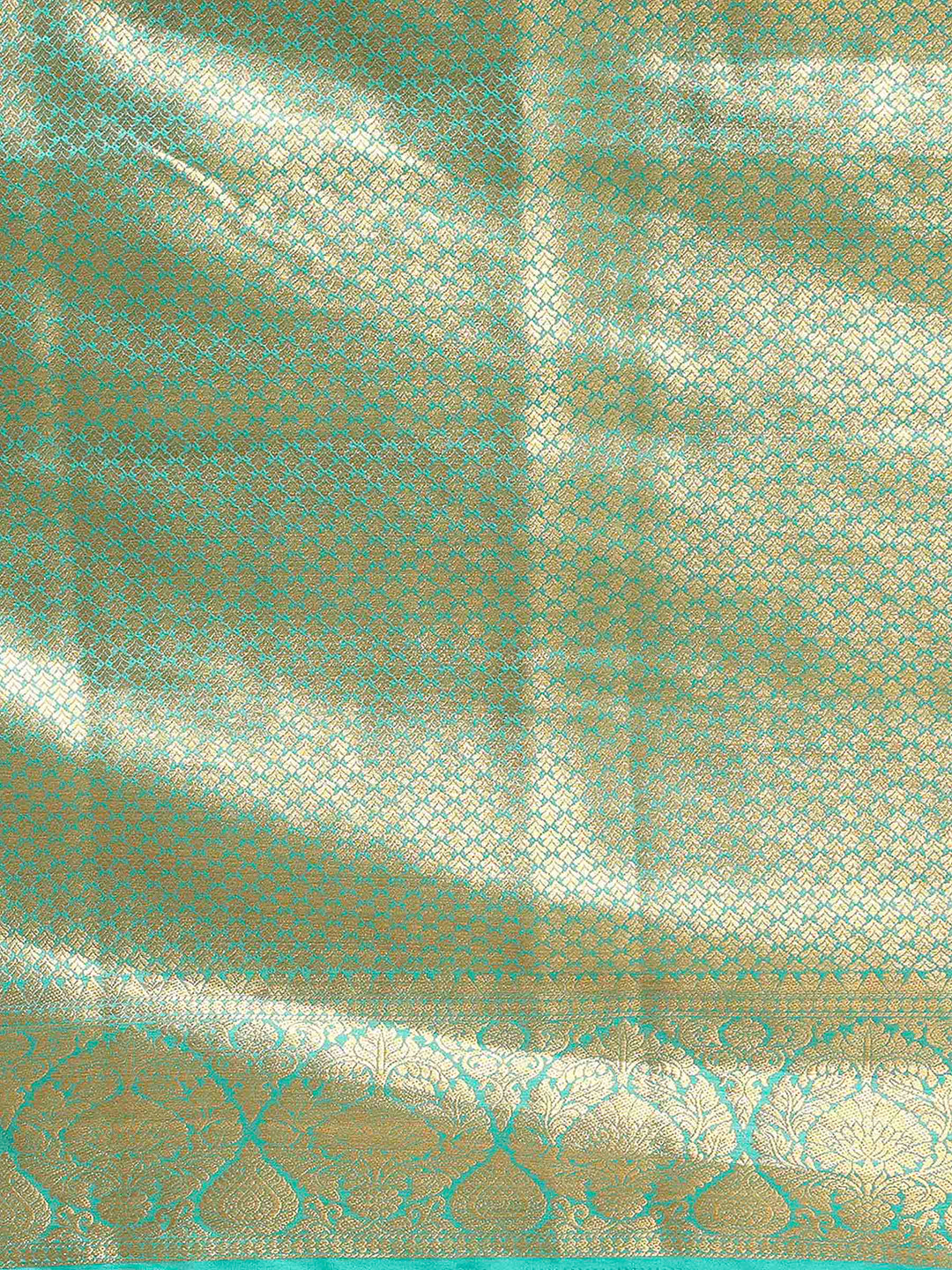 Off White Dark Blue Woven Design Balaton Saree