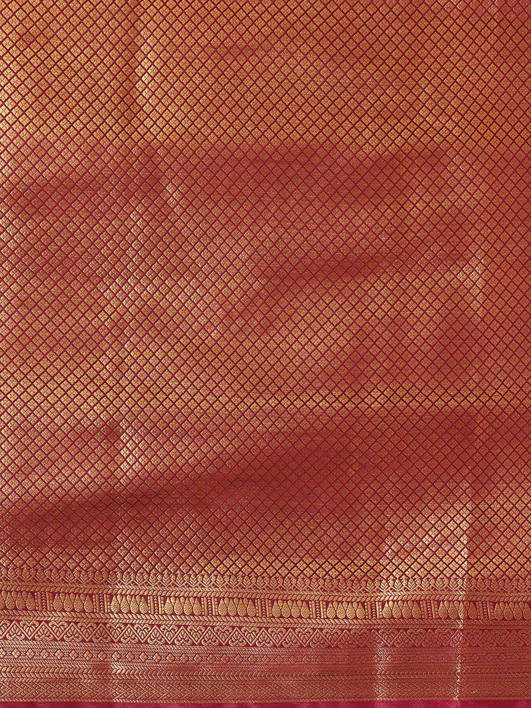 Off White Maroon Woven Design Balaton Saree