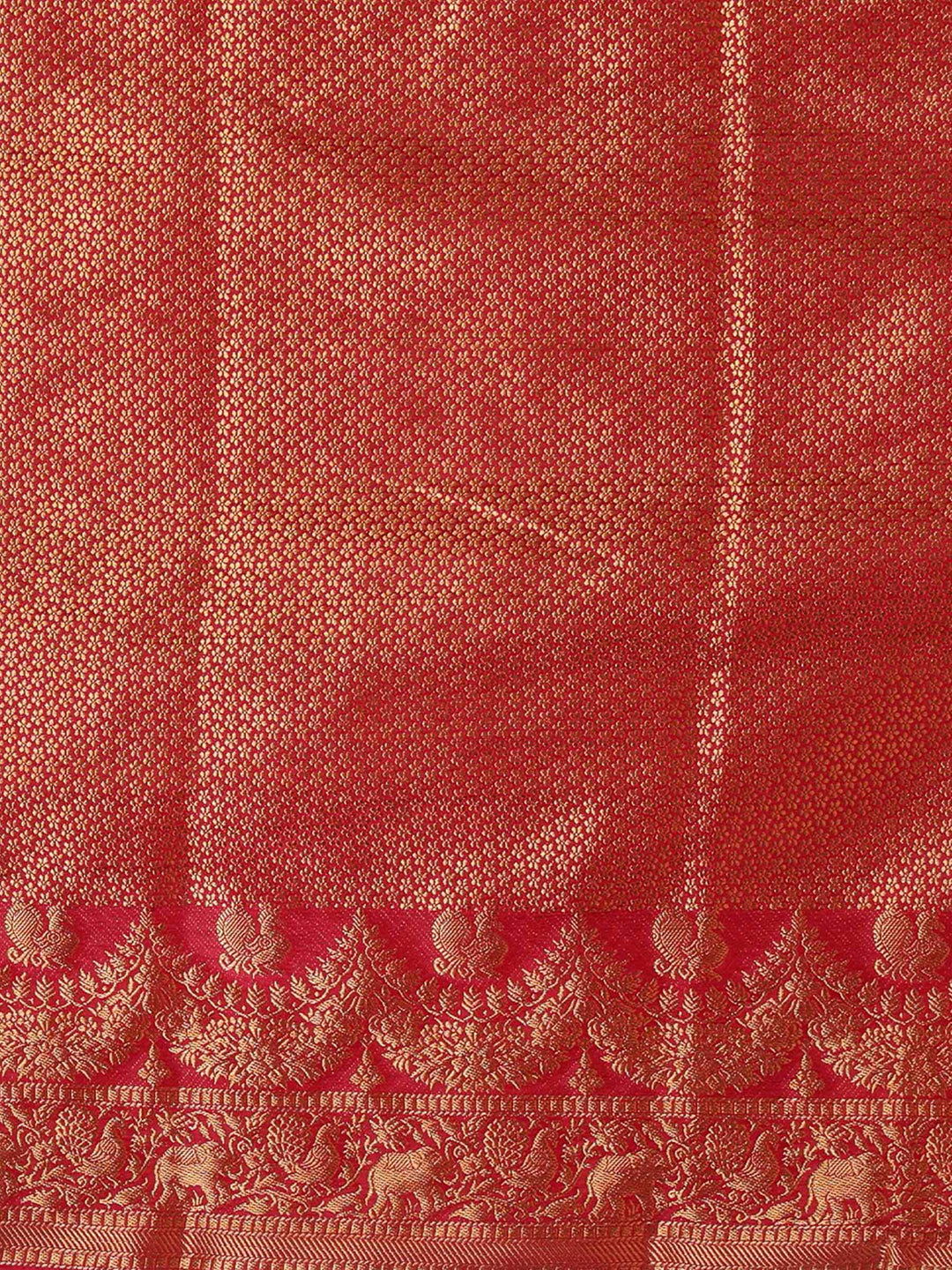 Off White Rani Pink Woven Design Balaton Saree