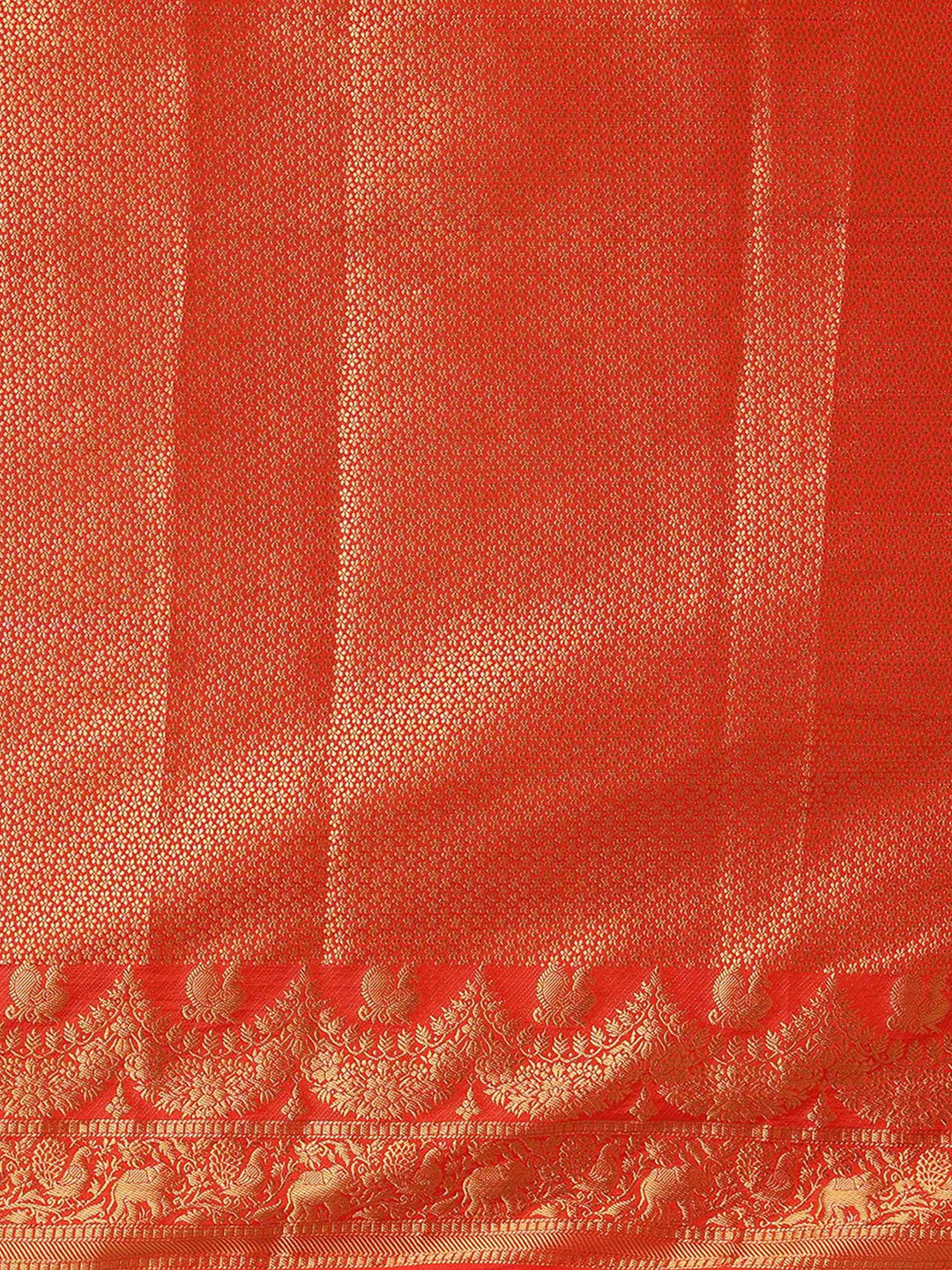 Off White Red Woven Design Balaton Saree