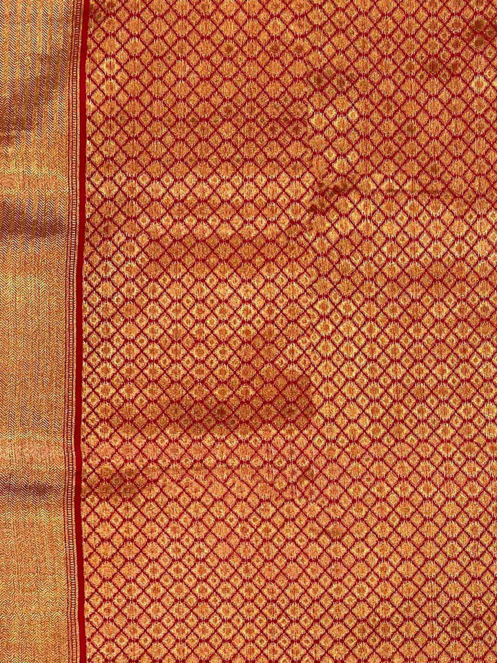 Mustard Woven Design Art Silk Kanjivaram Saree