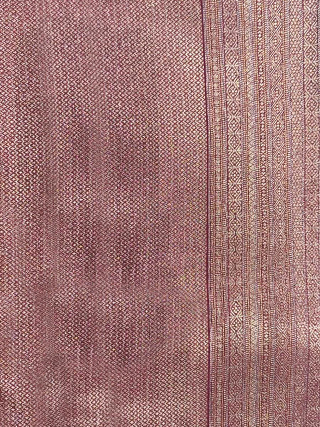 Maroon Woven Design Art Silk Kanjivaram Saree