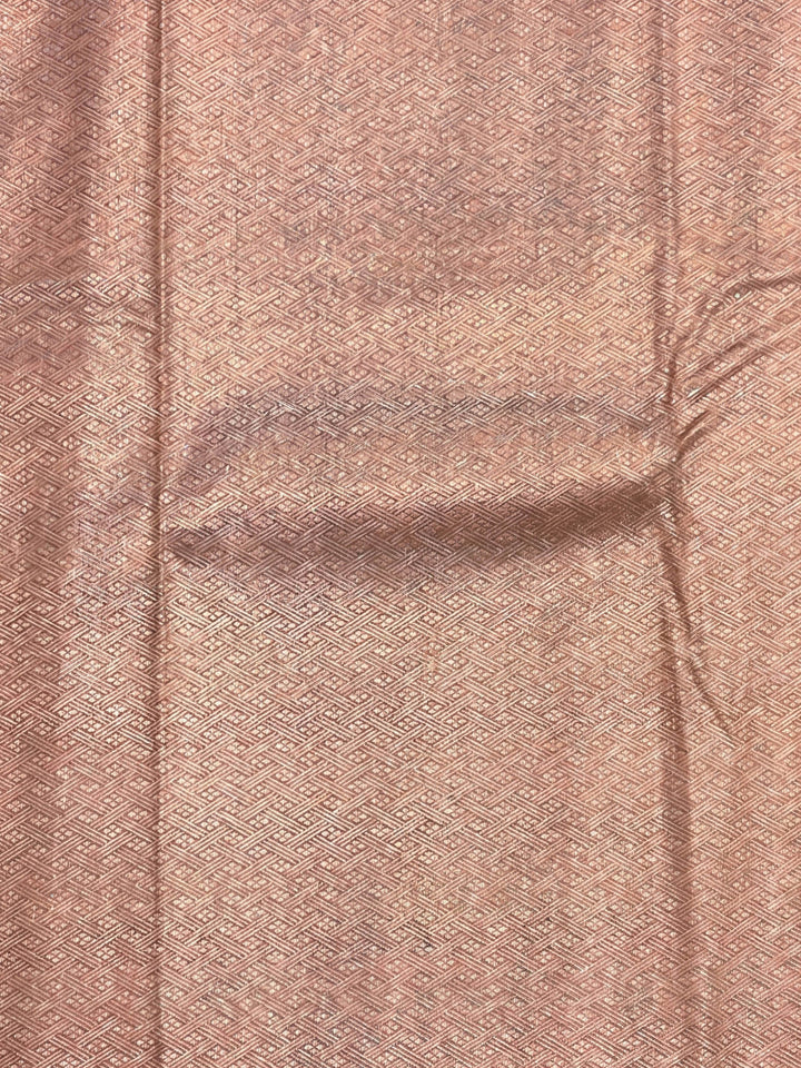 Peach Woven Design Art Silk Kanjivaram Saree