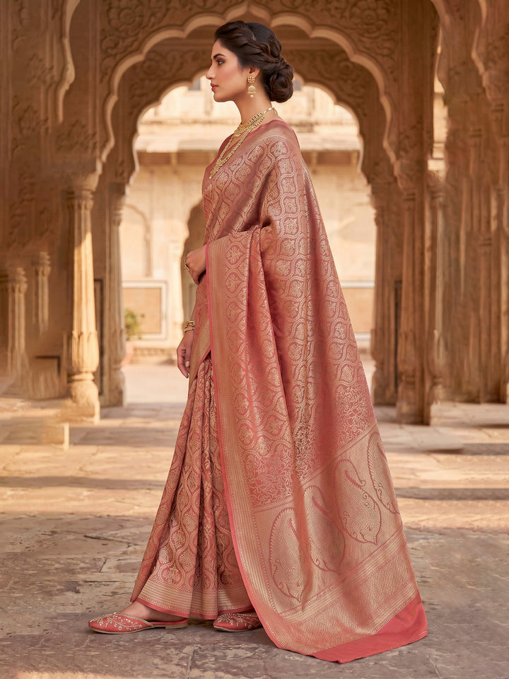 Gazari Woven Design Art Silk Kanjivaram Saree