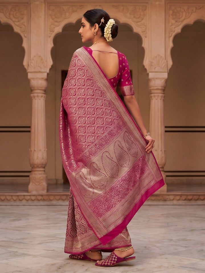 Rani Woven Design Art Silk Kanjivaram Saree