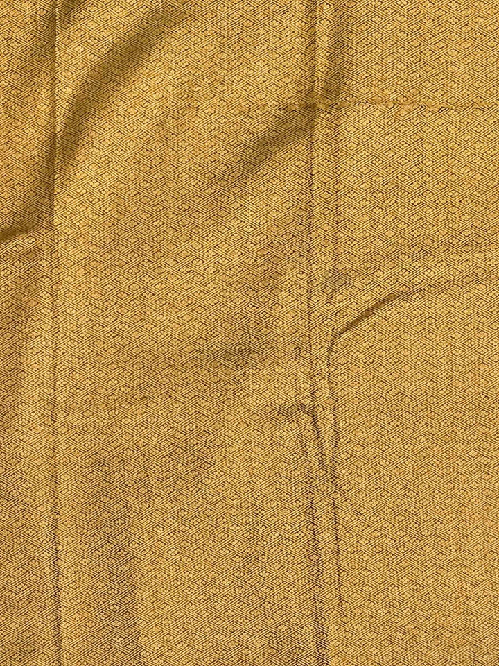 Mustard Woven Design Art Silk Kanjivaram Saree