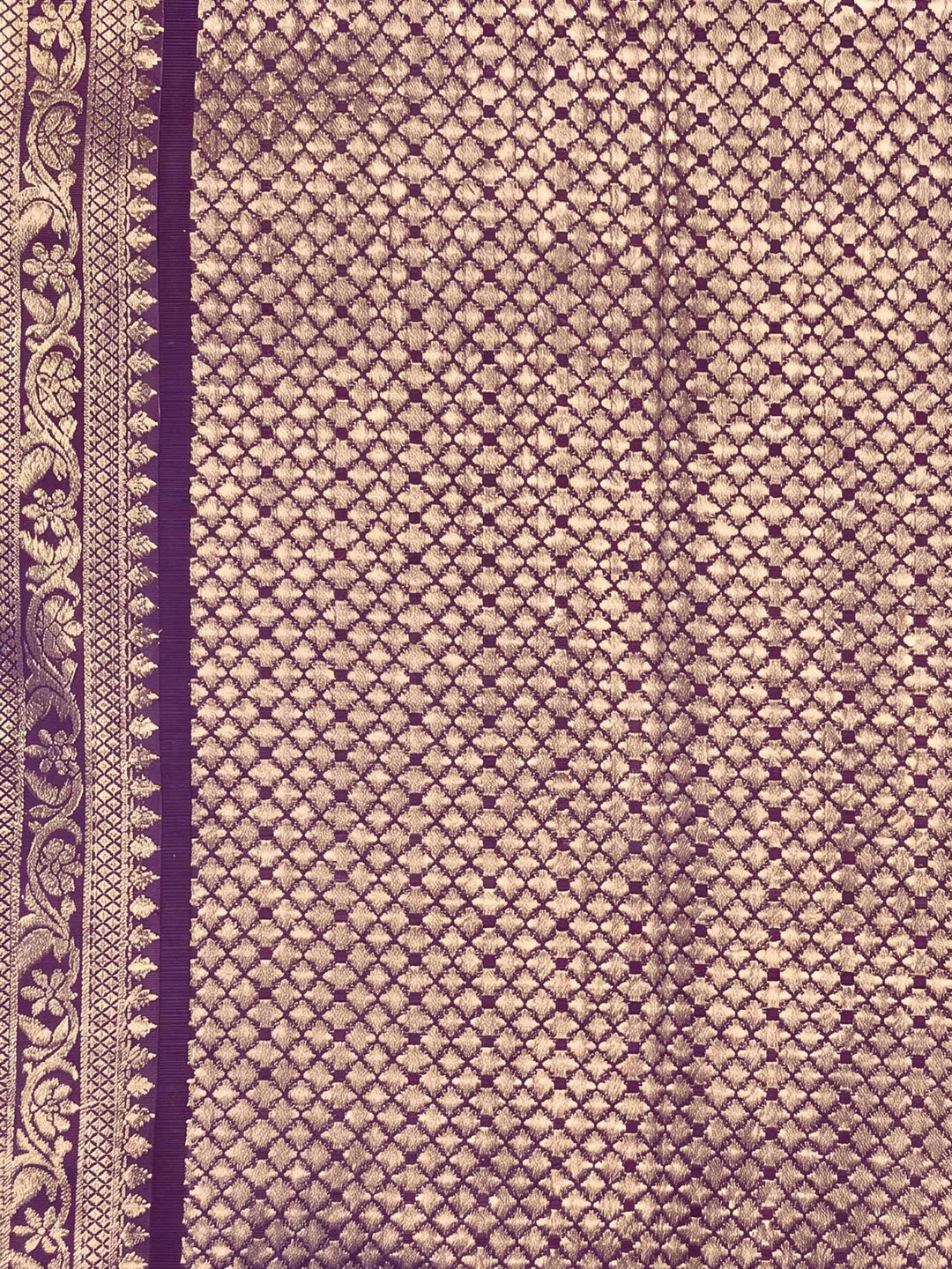 Lavender Woven Design Art Silk Kanjivaram Saree