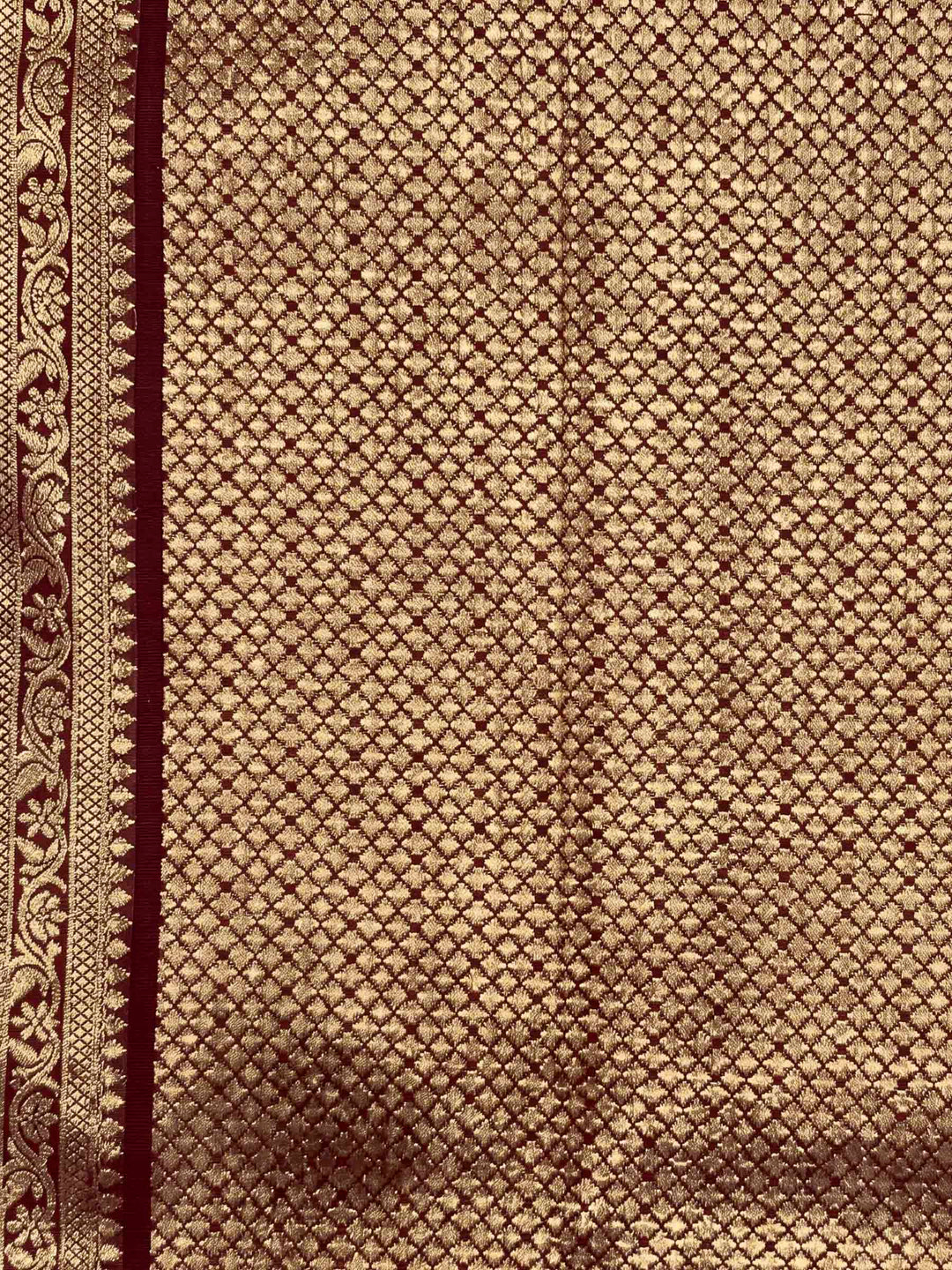 Maroon Woven Design Art Silk Kanjivaram Saree