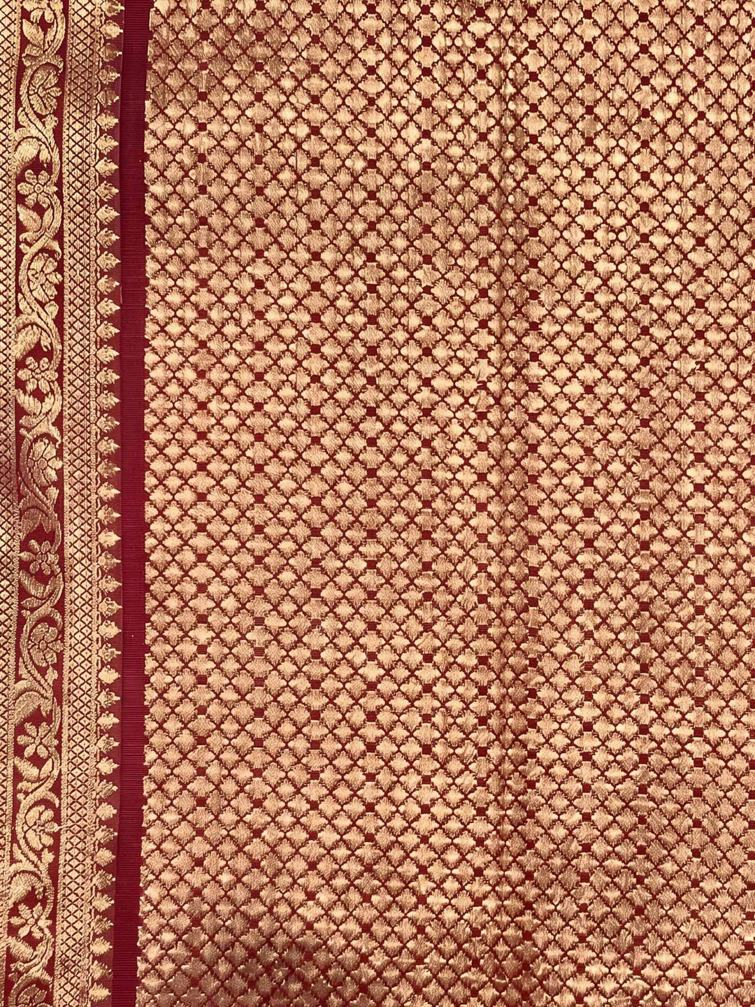 Peach Woven Design Art Silk Kanjivaram Saree