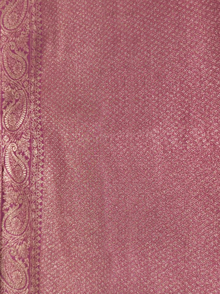 Lavender Woven Design Art Silk Kanjivaram Saree
