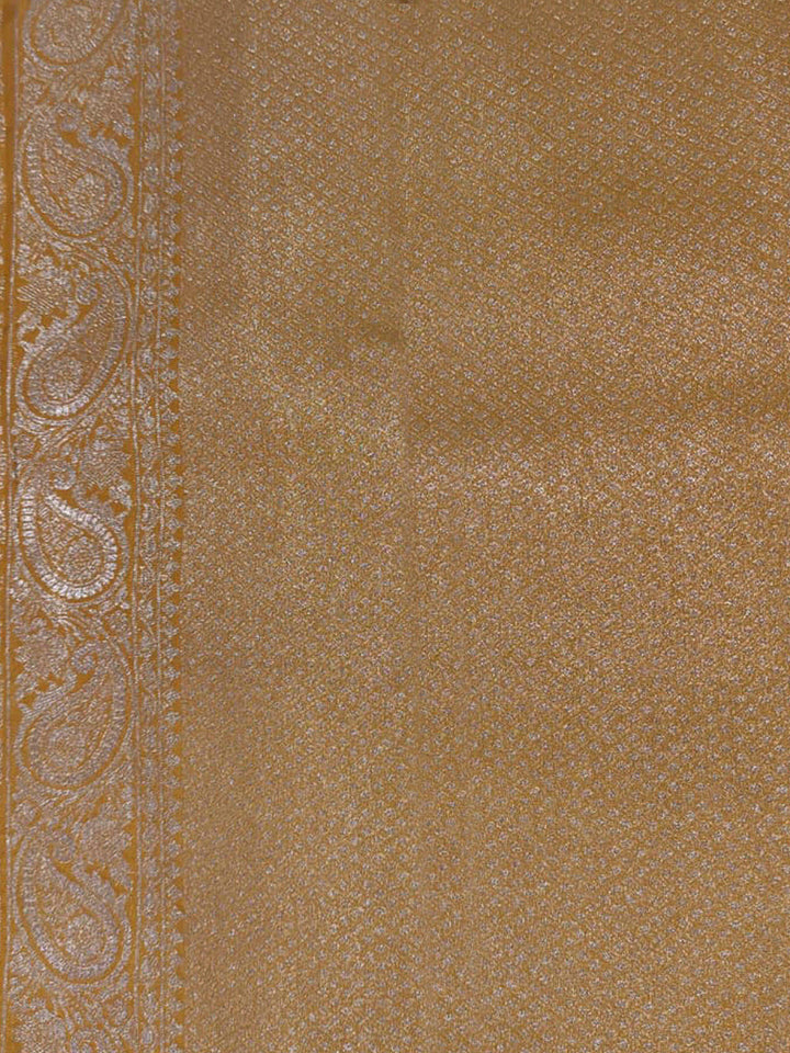 Yellow Woven Design Art Silk Kanjivaram Saree