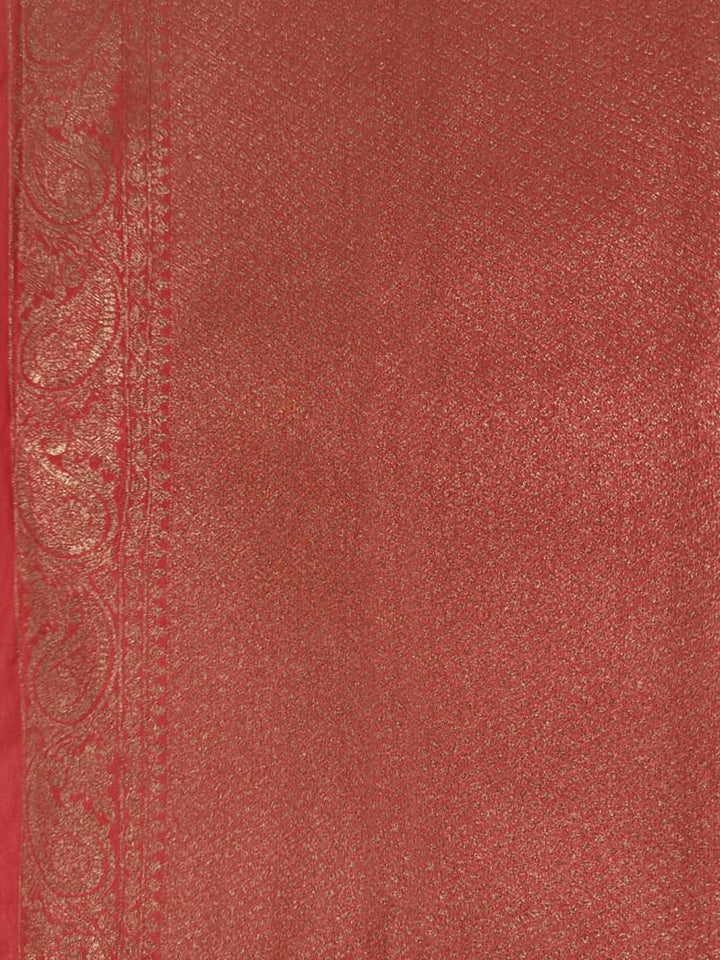 Orange Woven Design Art Silk Kanjivaram Saree
