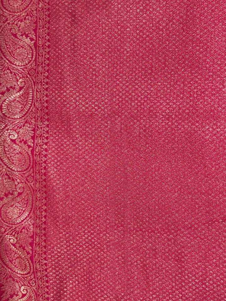 Pink Woven Design Art Silk Kanjivaram Saree
