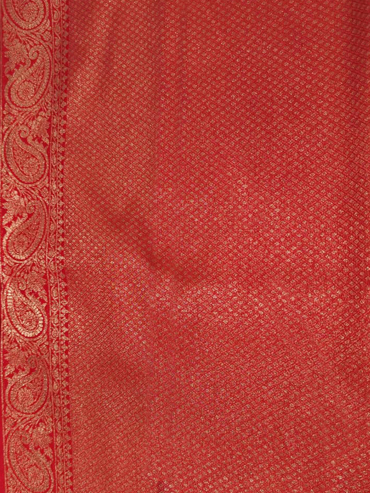 Red Woven Design Art Silk Kanjivaram Saree