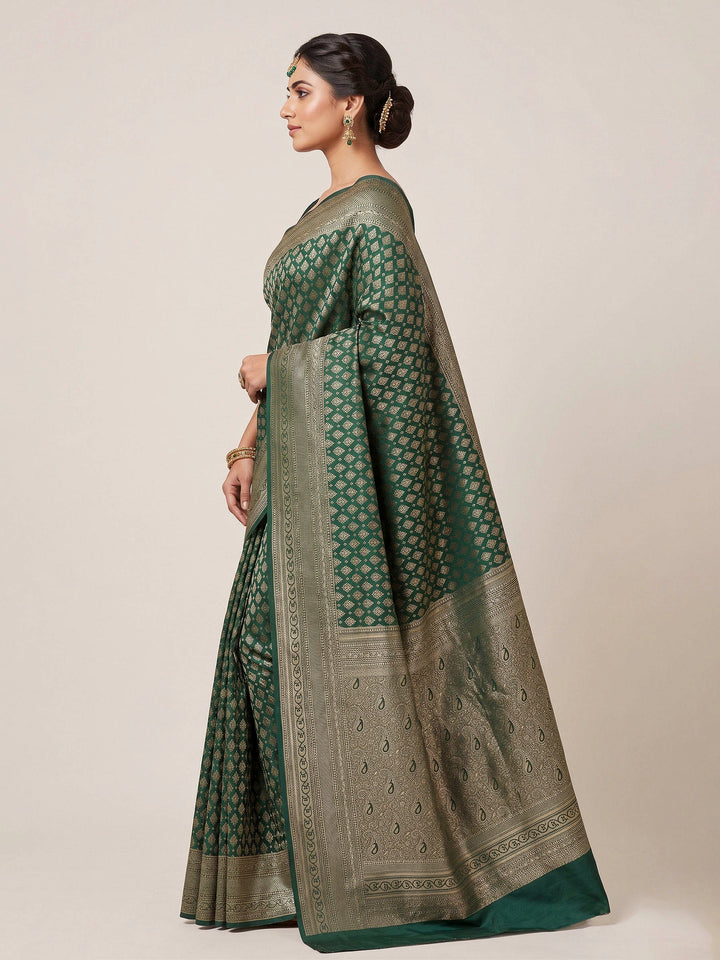 Green Woven Design Art Silk Kanjivaram Saree