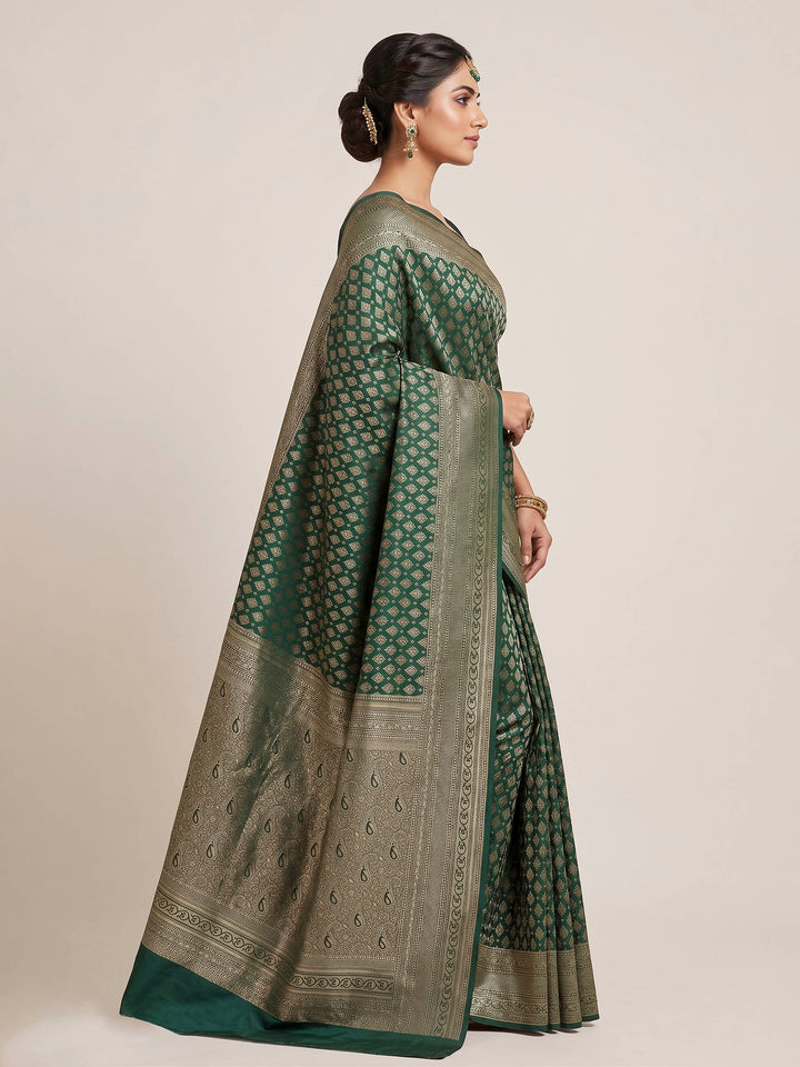Green Woven Design Art Silk Kanjivaram Saree