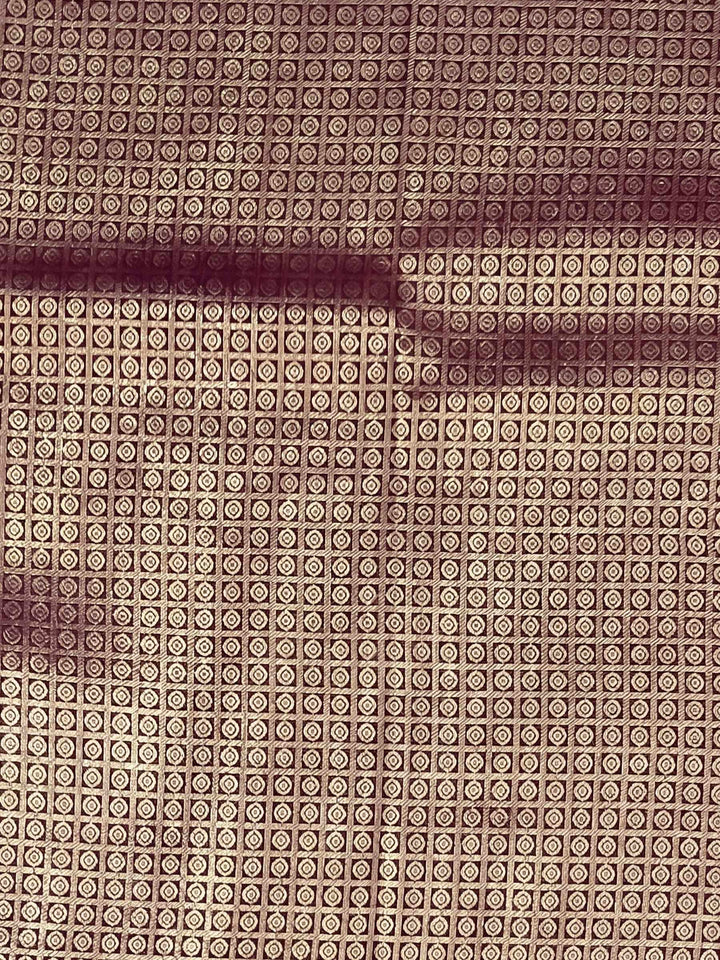 Wine Woven Design Art Silk Kanjivaram Saree