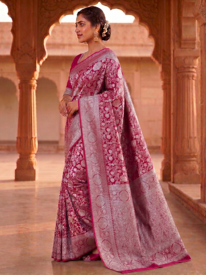 Rani Woven Design Art Silk Kanjivaram Saree