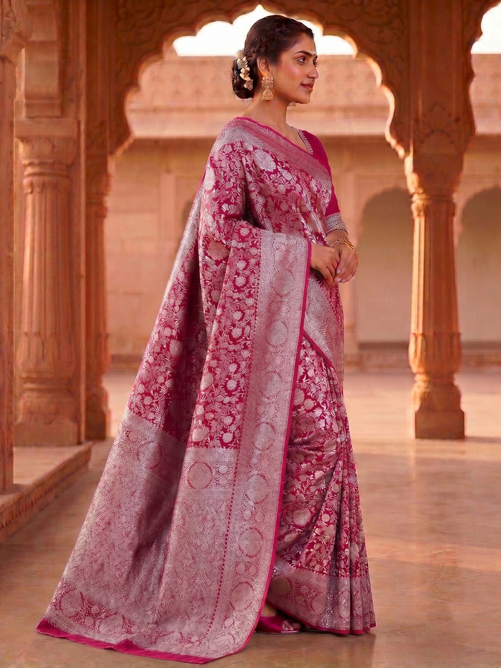 Rani Woven Design Art Silk Kanjivaram Saree