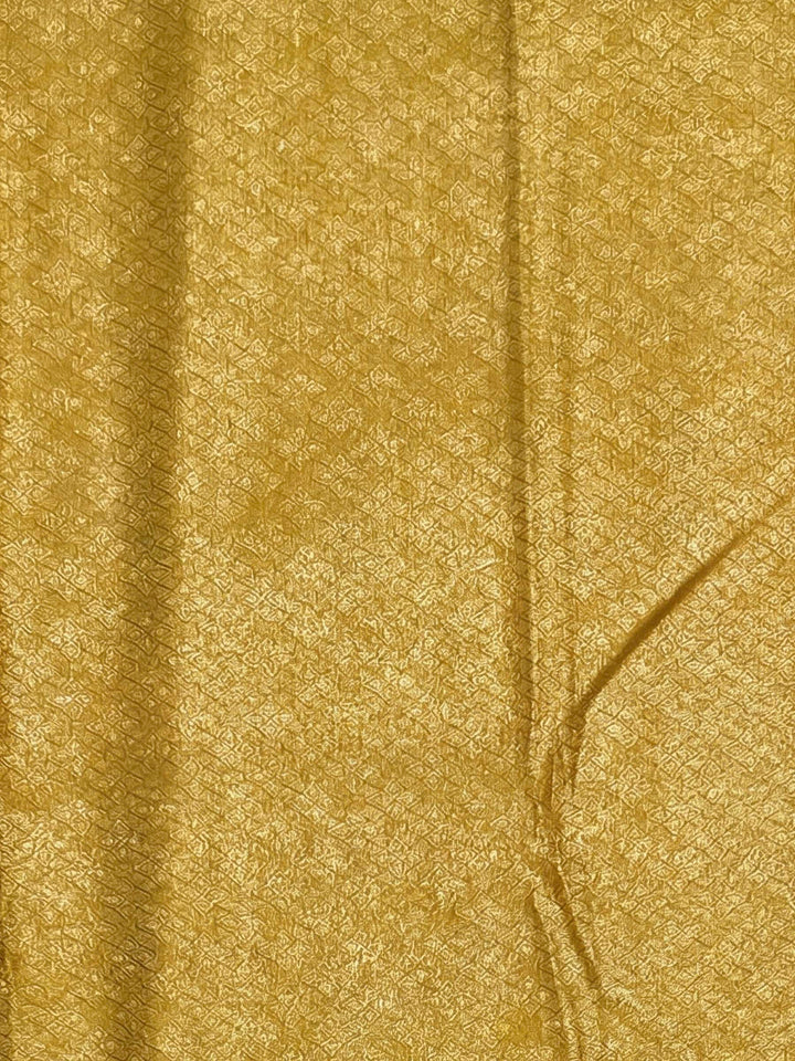 Mustard Woven Design Art Silk Kanjivaram Saree