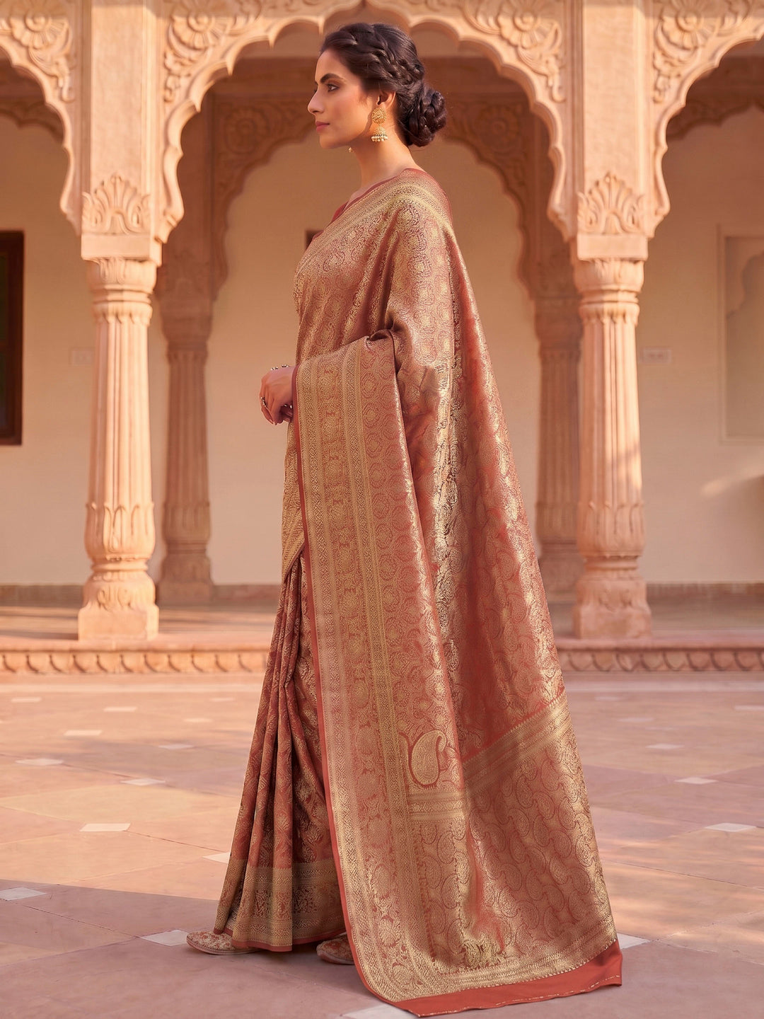 Gazari Woven Design Art Silk Kanjivaram Saree