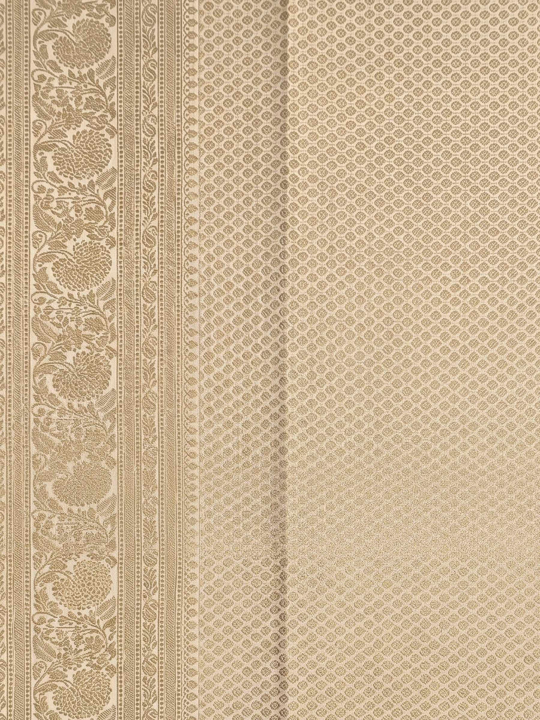 Off White Woven Design Art Silk Kanjivaram Saree