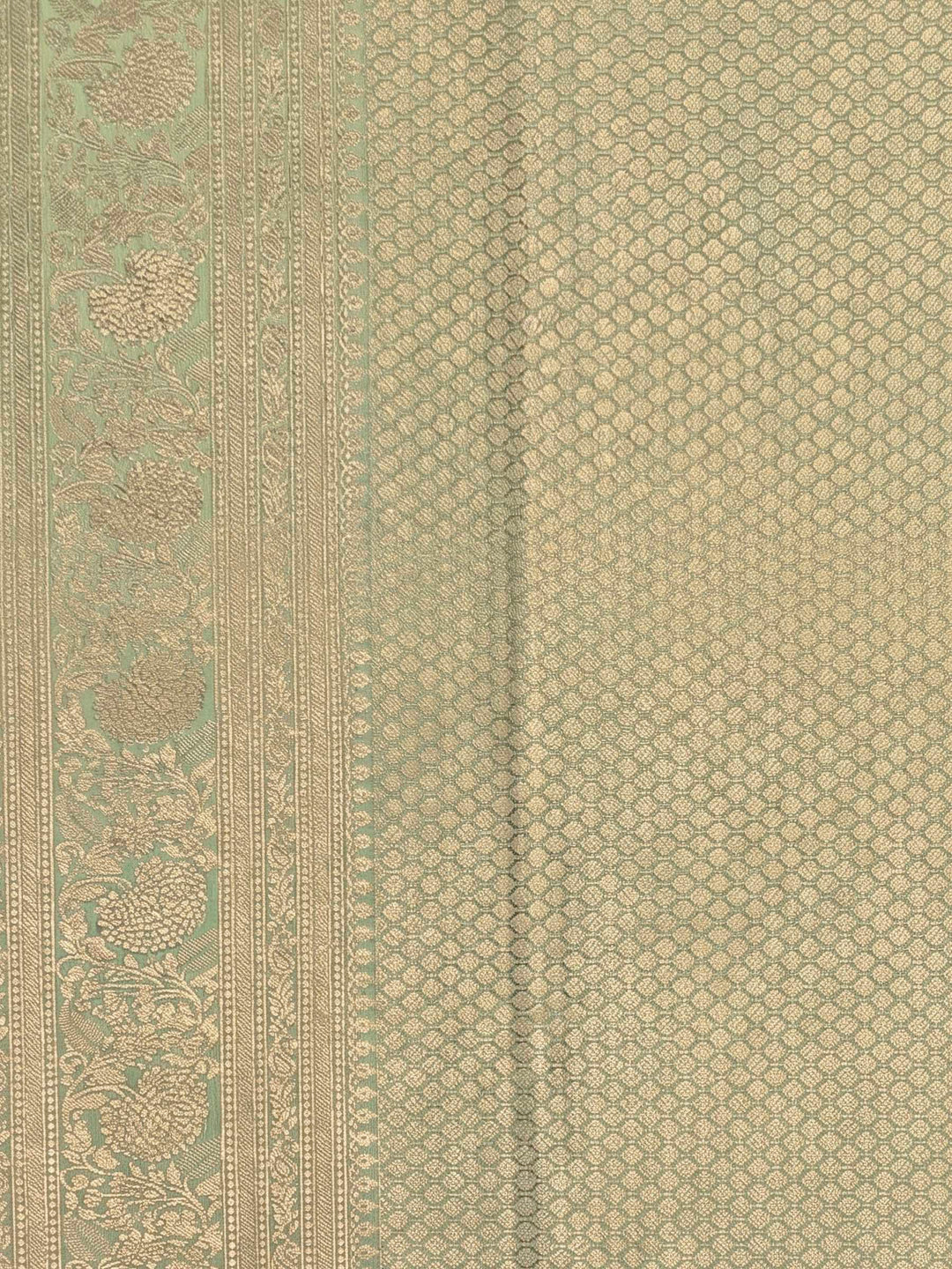 Pista Green Woven Design Art Silk Kanjivaram Saree